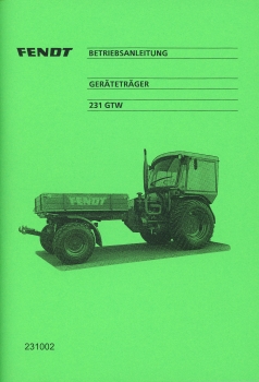 Bedienungsanleitung Geräteträger 31 GTW     (Ausg. 10.91 )